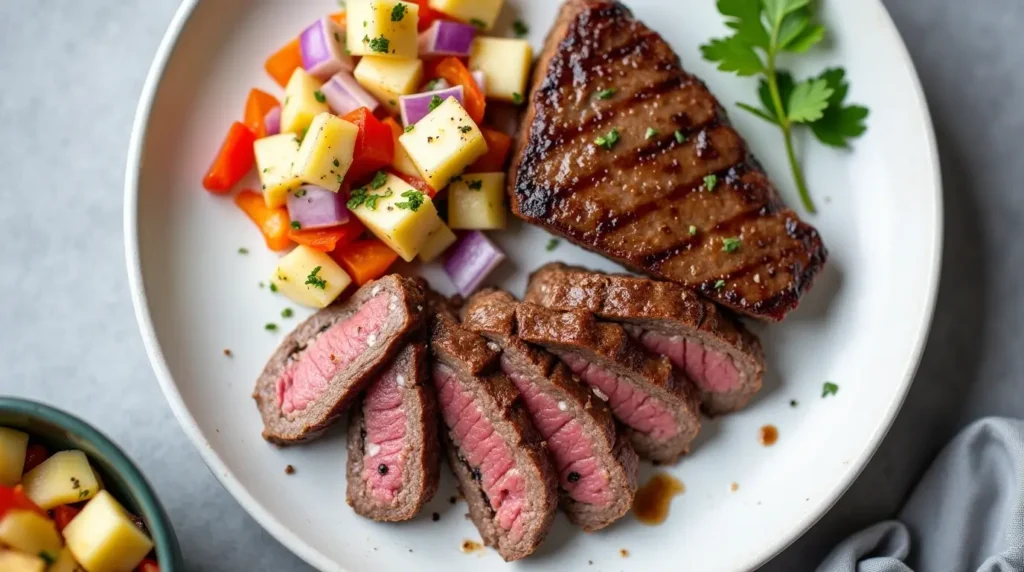 Pan Seared Tenderloin Recipe Paired With Pineapple Mango Salsa 2 Pan Seared Tenderloin Recipe Paired With Pineapple Mango Salsa